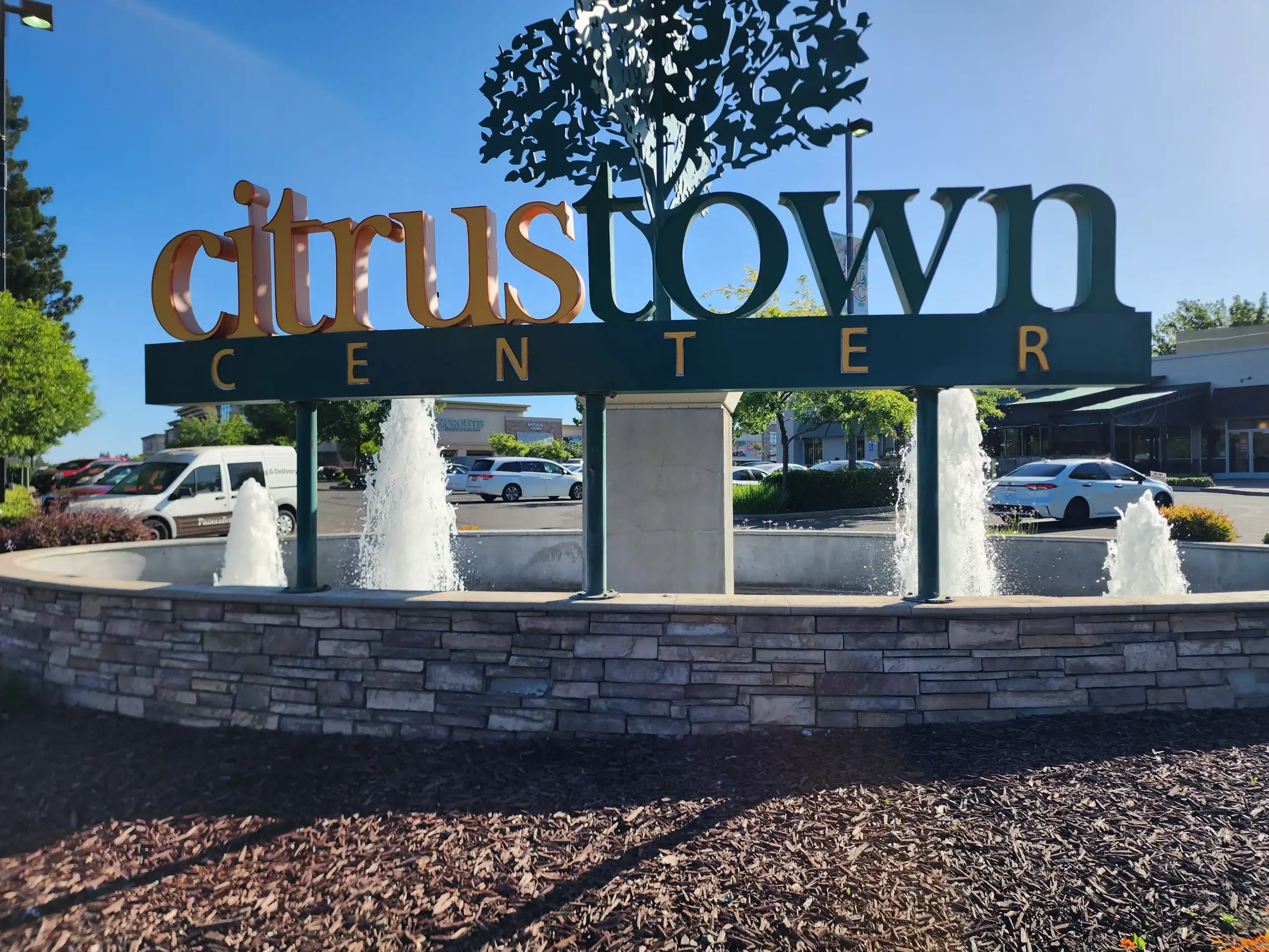 Citrus Town Center Sign inCitrus Heights CA Citrus Town Center Sign in Citrus Heights CA at corner of Greenback and Sunrise