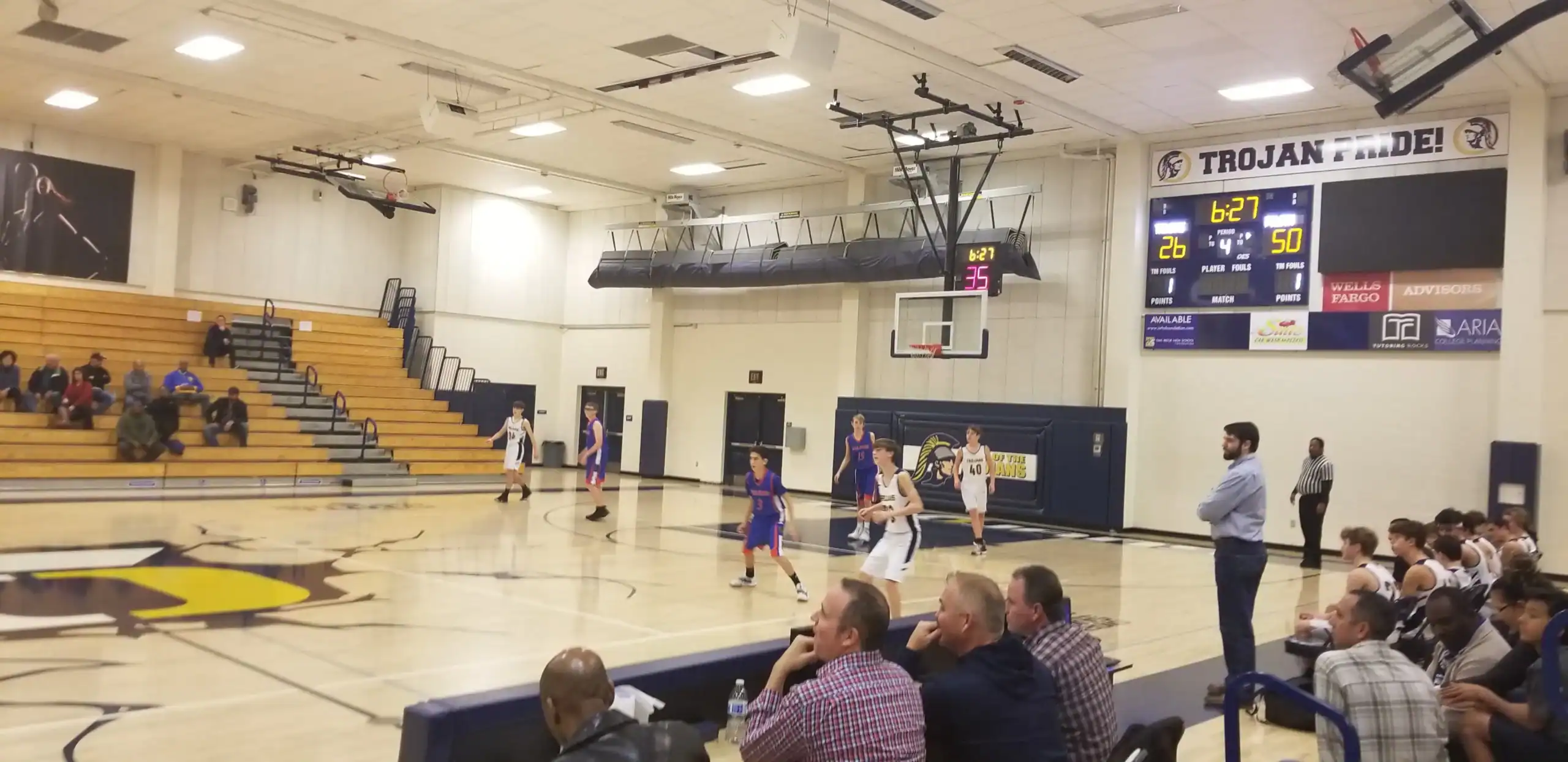 El Dorado Hills Ca Oak Ridge High Gym El Dorado Hills CA Oak Ridge High School Gym - Folsom vs Oak Ridge Freshman Basketball Game